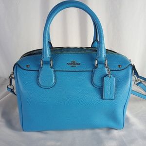 Blue Coach leather purse